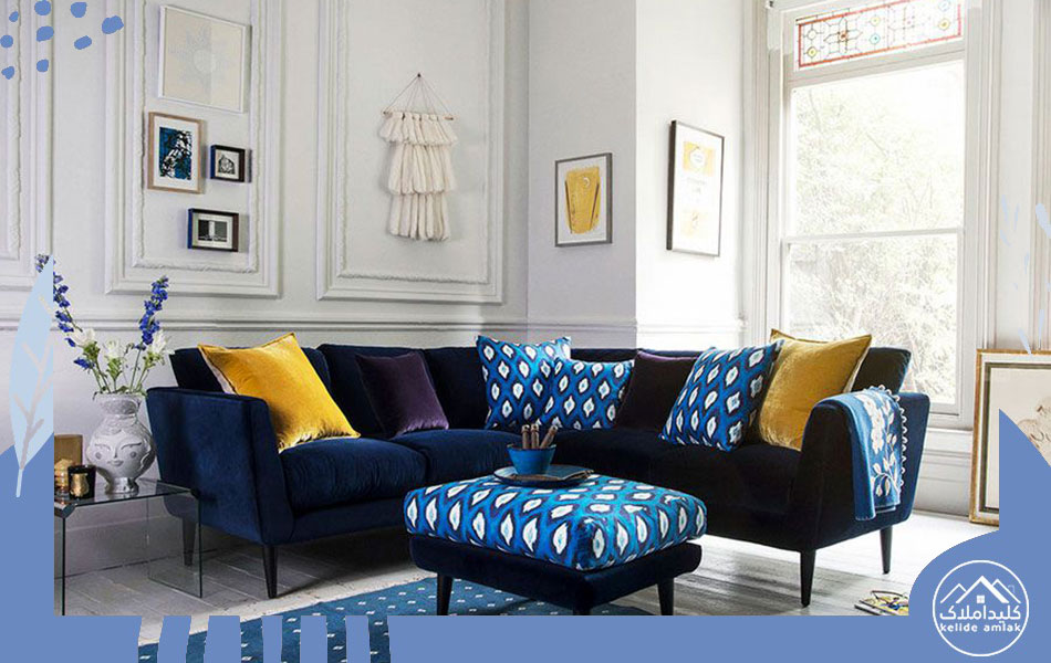 ترکیب-رنگ-آبی-روشن-و-زرد-درخشان-در-دکوراسیون-خانه